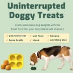 Frozen Treat Tray Mold, Freezable Fillable Rubber Molds Freeze Refill Treats for Treat Dispensing Dog Toy, Treat Dispensing Refillable Homemade Freezable Dog Food, Yellow - Image 6