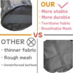 Horse Feed Bag for Grain, Small, Heavy Duty Durable Mesh Horse Feeder with Adjustable Strap, Comfortable Neck, Reinforced Waterproof Bottom Horse Muzzle Feed Bag - Image 5