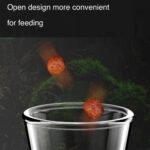 Shrimp Feeding Tube and Dish,Clear Crystal Glass Shrimp Feeder Tube Tray for Fish Tank Aquarium Shrimp (10") - Image 6