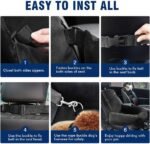 Dog Car Seat Pet Booster Seat Pet Travel Safety Car Seat,The Dog seat Made is Safe and Comfortable,and can be Disassembled for Easy Cleaning (Gray) - Image 8