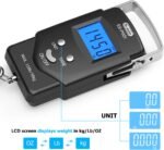 Dr.meter Fish Scale - PS01 110lb/50kg Backlit LCD Display Digital Scale with Built-in Measuring Tape - Fishing Scale with 2 AAA Batteries, Pocket Size - Fishing Gifts for Men - Image 5