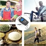 Dr.meter Fish Scale - PS01 110lb/50kg Backlit LCD Display Digital Scale with Built-in Measuring Tape - Fishing Scale with 2 AAA Batteries, Pocket Size - Fishing Gifts for Men - Image 8