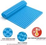 468-Cavity Dog Treat Mold,Mini Round Silicone Mold Dog Treats Pan for Cookies, Pet Treats Baking Mold Small Dot Cake Decoration(Blue) - Image 3