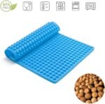 468-Cavity Dog Treat Mold,Mini Round Silicone Mold Dog Treats Pan for Cookies, Pet Treats Baking Mold Small Dot Cake Decoration(Blue) - Image 6