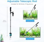 Electric Aquarium Gravel Cleaner, Multifunction Fish Tank Cleaner, 6 in 1 Fish Tank Cleaning Tools, Automatic Aquarium Vacuum Gravel Cleaner Set for Change Water, Wash Sand, Water Circulation - Image 5