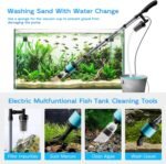 Electric Aquarium Gravel Cleaner, Multifunction Fish Tank Cleaner, 6 in 1 Fish Tank Cleaning Tools, Automatic Aquarium Vacuum Gravel Cleaner Set for Change Water, Wash Sand, Water Circulation - Image 6