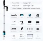 Electric Aquarium Gravel Cleaner, Multifunction Fish Tank Cleaner, 6 in 1 Fish Tank Cleaning Tools, Automatic Aquarium Vacuum Gravel Cleaner Set for Change Water, Wash Sand, Water Circulation - Image 9