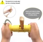 Bully Stick Holder for Dogs - Serrated Metal Chew Holder for Small, Medium, Large Dogs - Securely Holds Bully Sticks - 5.4 Inch Size - Image 6