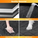 Dog Car Seat Cover, Back Seat Extender Hammock for Dogs, 100% Waterproof Nonslip with Mesh Window and Storage Pockets, 600D Heavy Duty Pet Car Seat Covers for Cars Trucks and SUV - Image 7