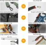 Cat Hammock,Cat Hammock for Cage,Washable Soft Outdoor Cat Mat,Waterproof Cooling Kittens Pad,Pet Hammock Hanging for Cats (Large, Black) - Image 6