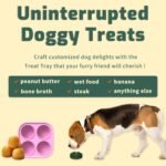 Pet Feeder Pink Silicone Treat Tray Mold Compatibility with Pupsicle Toy, Large Dogs - Image 4