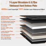 Back Seat Extender for Dogs-Large Space, Dog Car Seat Cover Hard Bottom Holds 400lbs, Dog Car Seat Cover for Back Seat, Waterproof Backseat Cover for Dogs in Car, SUV, Truck - Image 5