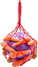 Tirifer Horse Treat Ball Carrot Feeder Toy Hanging Feeding Toy Goat Feeder Ball for Horse Goat Sheep Relieve Stress, Horse Stable Stall Paddock Rest - Image 8