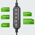 Electric Fish Tank Vacuum Gravel Cleaner: 36W Aquarium Vacuum Cleaner with Strong Suction for Water Change Wash Sand Water Shower and Water Circulation, Timed Off - Image 10