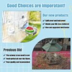 No Mess Automatic Bird Feeder Water Dispenser Set, Bird Feeder Cage Accessories, Parakeet Feeder Water Dispenser for Cage, Cockatiel Squirrel Finch Lovebirds Budgies Canary - Image 7