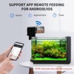 WiFi Automatic Fish Feeder with App Control - Auto Fish Feeder for Aquarium, Only Support 2.4 GHz WiFi, timed Feeder, WiFi Remote Control, Suitable for Fish Tanks - Image 3