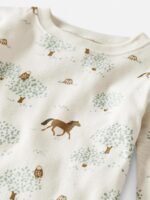 little planet by carter's Baby 2-Piece Pajamas Made with Organic Cotton, Horses - Image 3