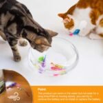 Interactive Robot Fish Toys for Cat/Dog(6 Pcs), Activated Swimming in Water with LED Light, Swimming Bath Plastic Fish Toy Gift to Stimulate Your Pet's Hunter Instincts - Image 4