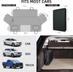 YJGF Back Seat Extender,Dog Car Seat Cover, Camping Air Mattress, Hammock Travel Bed,Non Inflatable Car Bed Mattress for Car SUV Truck (Black) - Image 7