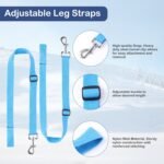 Horse Blankets for Winter Waterproof 1200D Heavy Weight (400g Fill) Horse Turnout Blanket with Neck Cover Leg Straps (US 72in / EU 135cm) - Image 5