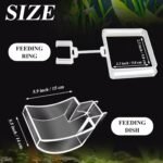 Shrimp Feeding Tube and Dish Set Aquarium Fish Feeder Tube Clear Shrimp Feeder Fish Tank Feeding Supplies with Feeding Ring Cleaning Brush for Fish Tank Aquarium - Prevent Food Scattering - Image 5