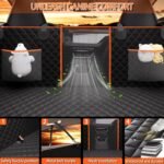 Back Seat Extender for Dogs Hard Bottom Holds 420LBS,Waterproof Dog Hammock for Car Dog Car Bed,Dog Car Seat Cover for Back Seat with Mesh Window and Storage Pocket for Car, SUV,Truck - Image 5