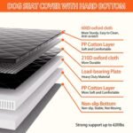 Back Seat Extender for Dogs Hard Bottom Holds 420LBS,Waterproof Dog Hammock for Car Dog Car Bed,Dog Car Seat Cover for Back Seat with Mesh Window and Storage Pocket for Car, SUV,Truck - Image 7