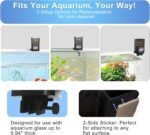 Automatic Fish Feeder for Aquarium - Fish Feeder Automatic Dispenser with Timer, LCD Display, Precision Feeding, Auto Fish Food Vacation Feeder for Fish Tank Accessories, USB Rechargeable - Image 6
