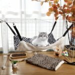 3 Pcs Reversible Pet Hammock Soft Plush Cat Hanging Hammock Guinea Pig Bed Rat Cage Accessories for Cat Puppy Dog Piggy Kitten Ferret Rabbit Other Small Animals (Dot) - Image 6