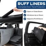 Dog Truck Seat Covers for Trucks with Fold Up Seats - Crew Cab Floor Cover with Door Protection - Waterproof Dog Hammock for Truck Back Seat Cover - Truck Dog Seat Cover Back Seat - Image 4