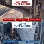 Dog Truck Seat Covers for Trucks with Fold Up Seats - Crew Cab Floor Cover with Door Protection - Waterproof Dog Hammock for Truck Back Seat Cover - Truck Dog Seat Cover Back Seat - Image 8