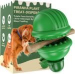 Bully Stick Holder for Dog Treat, Piranha Plant Shape Treat Dispensing Toy, Dog Safety Device Slow Feeder Anti-Choking, Ideal for Medium and Large Dogs - Image 2