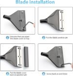 Algae Scraper for Glass Aquariums, Fish Tank Cleaner, Aquarium Algae Scrapers with 10 Stainless Steel Blades. - Image 6