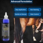 E3 Thrush Clear for Horses - 8oz - Non-Staining Quick Acting Formula. Horse Thrush Treatment. Hoof Hardener. Applicator Brush Included. - Image 4