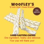Woofley's Braided Beef Cheek 12 Inch Jumbo - 5 PCS - Image 3