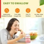 Halal Fish Oil 2000mg Softgels with 360mg EPA & 240mg DHA. 100 Wild Caught & Non-GMO Omega 3 Softgels for Heart & Brain Health. Burpless, Easy-to-Swallow Fish Oil Omega 3 Supplements - Image 4