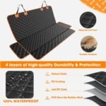MIXJOY Dog Seat Cover for Back Seat Waterproof Dog Seat Covers for Cars, Car Seat Protector for Dogs, Nonslip Back Seat Cover for Trucks & SUV - Image 5