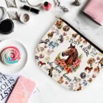 Horse Makeup Bag Horse Gifts for Girls - Just a Girl Who Loves Horses Lover Gifts - Horse Gifts for Horse Lovers - Toiletry Makeup Bag Pouch Travel Accessories - Image 6