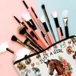 Horse Makeup Bag Horse Gifts for Girls - Just a Girl Who Loves Horses Lover Gifts - Horse Gifts for Horse Lovers - Toiletry Makeup Bag Pouch Travel Accessories - Image 7