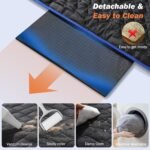 Dog Car Seat Cover for Back Seat, Back Seat Extender for Dogs with Hard Bottom Holds 330lbs Waterproof Back Seat Pet Cover for Dogs with Mesh Window, Dog Hammock for Car, Small Truck, SUV - Image 8