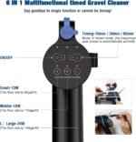 Electric Aquarium Vacuum Gravel Cleaner, 24W Fish Tank Cleaner with Adjustable Water Flow and Timed Off, Aquarium Gravel Vacuum for Automatic Water Change, Wash Sand - Image 8