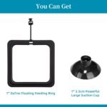 Fish Feeding Ring Aquarium Square Floating Fish Food Feeder Circle with Strong Suction Cup Fish Tank Feeding Ring for Betta Goldfish Guppy Fish - Image 8