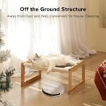 FUKUMARU Cat Bed, Plush Velvet Cat Beds for Indoor Cats, Wooden Cat Hammock, 21 x 16.5 Inch Cat Couch, Suitable for Cats, Dog, Bunny, Rabbit, Kitten and Small Animal - Image 7