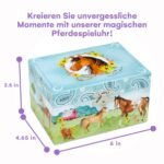 Jewelkeeper Girls Jewelry Box for Girls - Barn Design Musical Jewelry Box with Spinning Horse Doll - Pony Stuff for Girls, Horse Gift for Kids, Equestrian Keepsake - Home on the Range Tune - Image 4