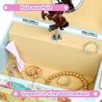 Jewelkeeper Girls Jewelry Box for Girls - Barn Design Musical Jewelry Box with Spinning Horse Doll - Pony Stuff for Girls, Horse Gift for Kids, Equestrian Keepsake - Home on the Range Tune - Image 5
