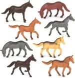 Terra by Battat – 60 Pcs Wild Horses Tube – Miniature Horse Toys – Plastic Animal Toys – Mini Animal Figurines for Kids and Toddlers 3 Year Old or More - Image 12