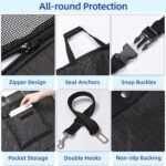 pettycare Heavy Duty Dog Car Seat Cover - Waterproof Back Seat Cover for Pet, Non-Slip & Scratch Proof Car Seat Cover for Dogs, Easy to Clean Dog Hammock for Cars Trucks SUVs - Image 5