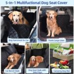 pettycare Heavy Duty Dog Car Seat Cover - Waterproof Back Seat Cover for Pet, Non-Slip & Scratch Proof Car Seat Cover for Dogs, Easy to Clean Dog Hammock for Cars Trucks SUVs - Image 7