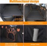 2024 Upgraded Dog Car Seat Cover,Back Seat Extender with Hard Bottom(Holds 480lbs), Supports 4 Dogs at The Same time, for Car SUV Truck. (Black.) - Image 6