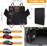 2024 Upgraded Dog Car Seat Cover,Back Seat Extender with Hard Bottom(Holds 480lbs), Supports 4 Dogs at The Same time, for Car SUV Truck. (Black.) - Image 7